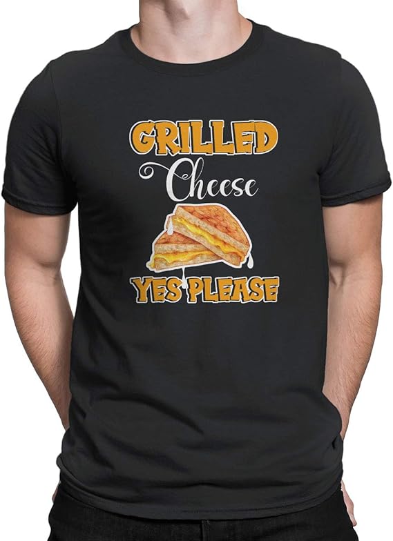 Men's Fashion TShirts Cheese Lover TShirt Grilled Cheese Sandwich