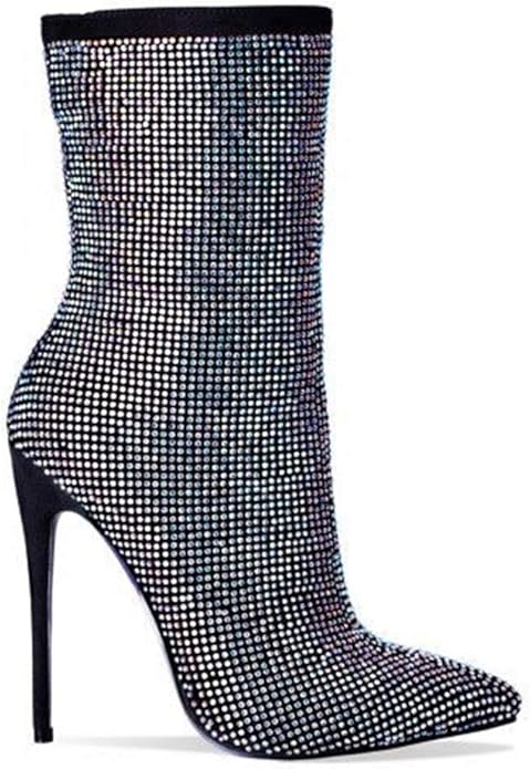 diamante chelsea ankle boots