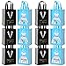 Avery Barn 12 Pc Wedding Favor Bag Set w/ 6 Bridesmaid & 6 Groomsmen | Reusable Tote for Bachelorette Gifts & Bachelor Party Bags Bridal Shower Thank You | Black/Blue Colors - Tuxedo & Dress