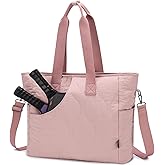 VASCHY Pickleball Tote Bags For Women With Fence Hook, Quilted Puffer Pickleball Paddle Holder Case Gym/Sports Tote