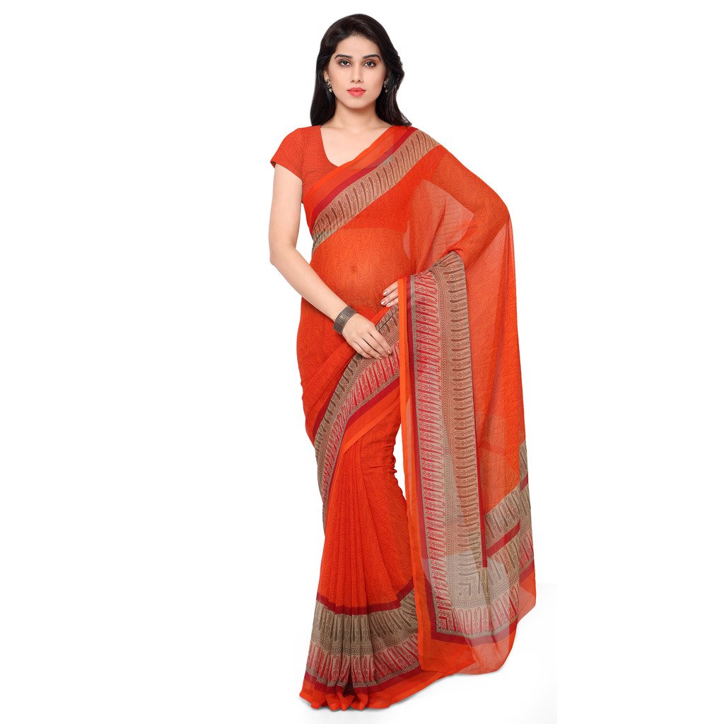 vaamsi printed saree (empress1008_red_6.3 m length)