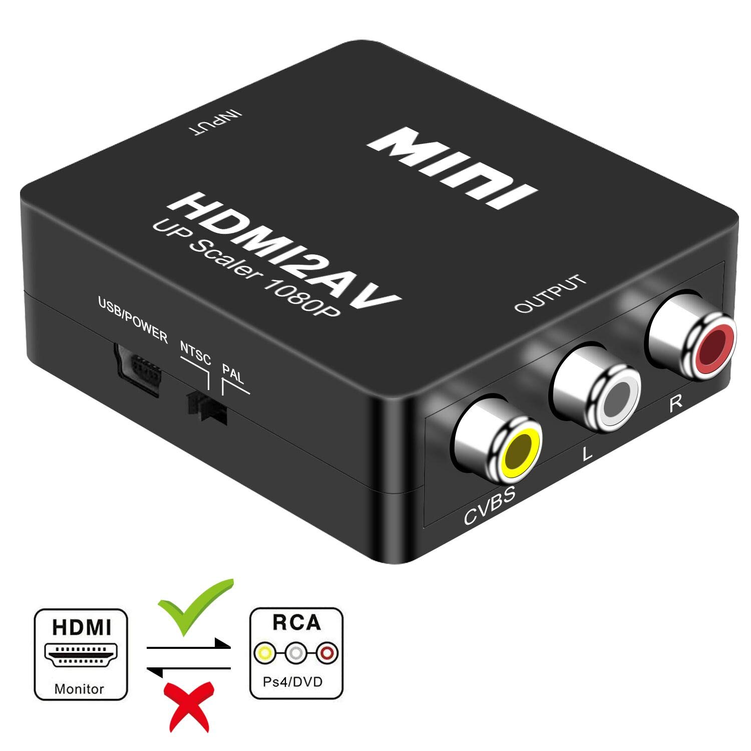 convertitore da hdmi a rca per lettore dvd