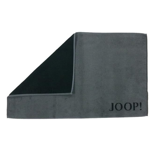 JOOP! Classic Doubleface Badematte Badematte 50/80cm, Farbe schwarz/anthrazit