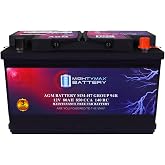 Mighty Max Battery MM-H7 Start and Stop Car BCI Group Size 94R 12V 80AH, 140RC, 850 CCA Rechargeable AGM Car Battery