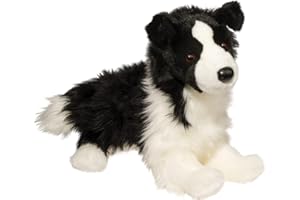 Douglas Chase Border Collie Dog Plush Stuffed Animal | 16-inch