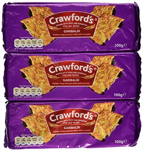 Crawford's | Garibaldi Biscuits | 4 x 100g | 4 Packs