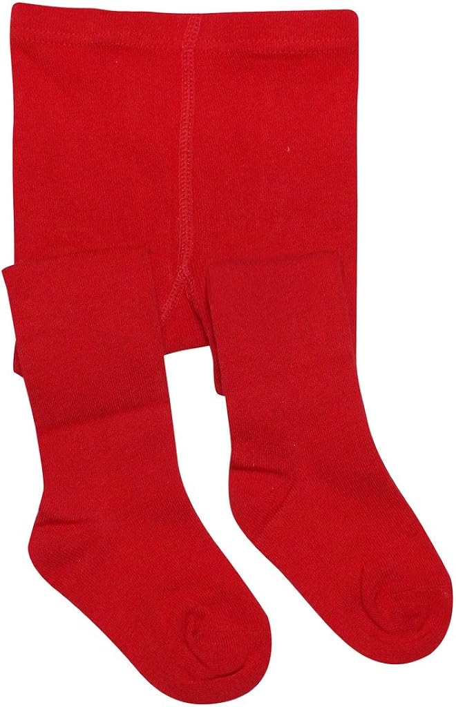 BEAR MUM Baby Girls' Seamless Organic Cotton Tights: Clothing