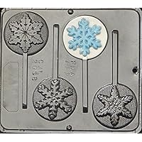 Candy Molds N More Snowflake Lollipop Chocolate Candy Mold Christmas 2058