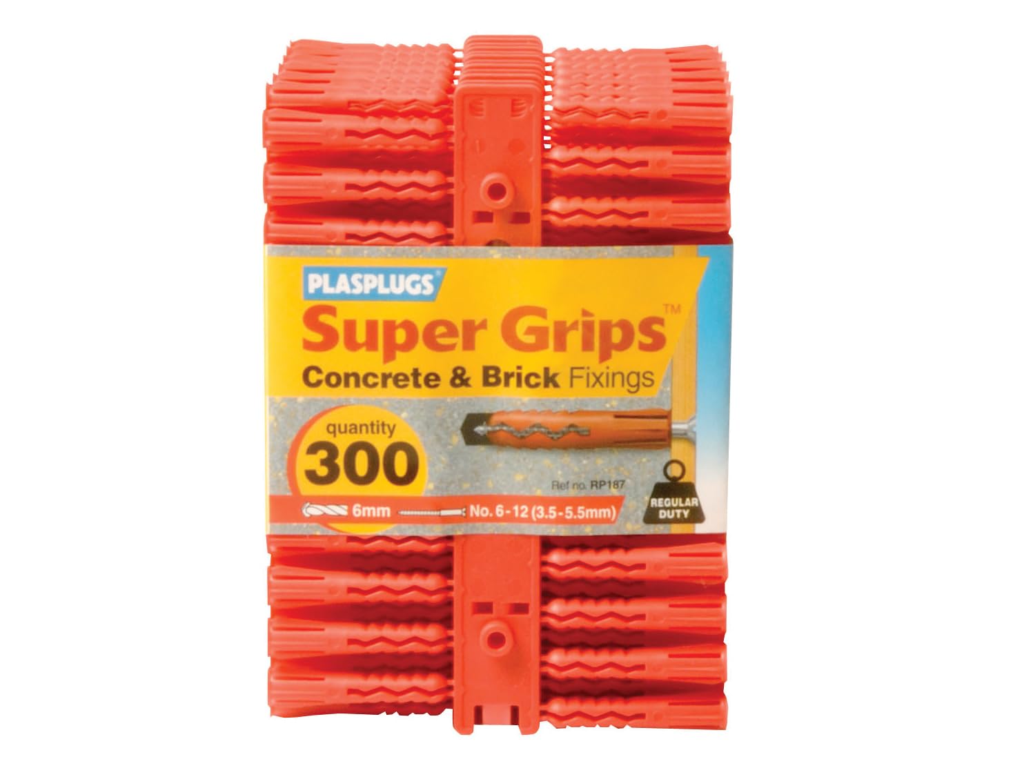 PLASPLUGS PLARP187 Plastic & Nylon Wall Plugs — image 1