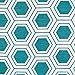 DII Hard Sided Collapsible Fabric Storage Container for Nursery, Offices, & Home Organization, (11x11x11) - Honeycomb Teal