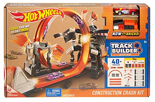 Hot Wheels Track Builder Construction Crash Kit