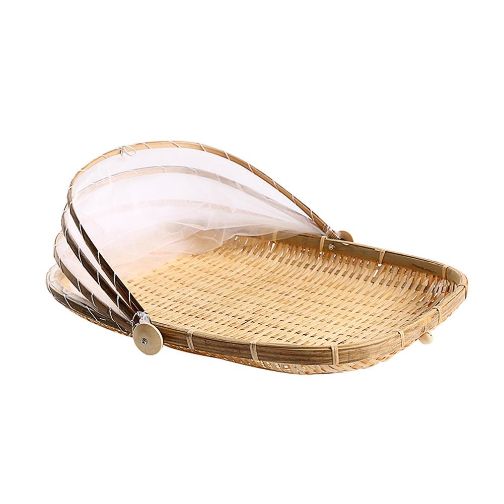 Cestas de la compra Canasta de picnic cubierta con gasa Contenedor de