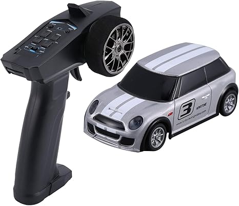 Amazon Generic 1 76スケール Rcカーモデル ミニラジコンカー ターボレース レーシングカーモデル Ledライト 2 4ghz 3chチャネル 子供 おもちゃ ギフト グレー ラジコン ドローン 通販