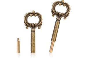 KALIONE 2 Pack Lamp Turn Knob Lamp Turn On/Off Switch Knobs Replacement Lamp Switch Knob with Extensions, Lamp Switch Replacement Lamp Socket Key Switch Turn Knobs for Lamp Socket (Bronze)