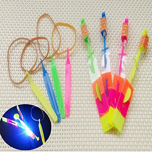 Gotian LED Light up Flashing Dragonfly Glow Plastic for Party Toys New Toy LED Braided Toy Random Color (Battery Included)