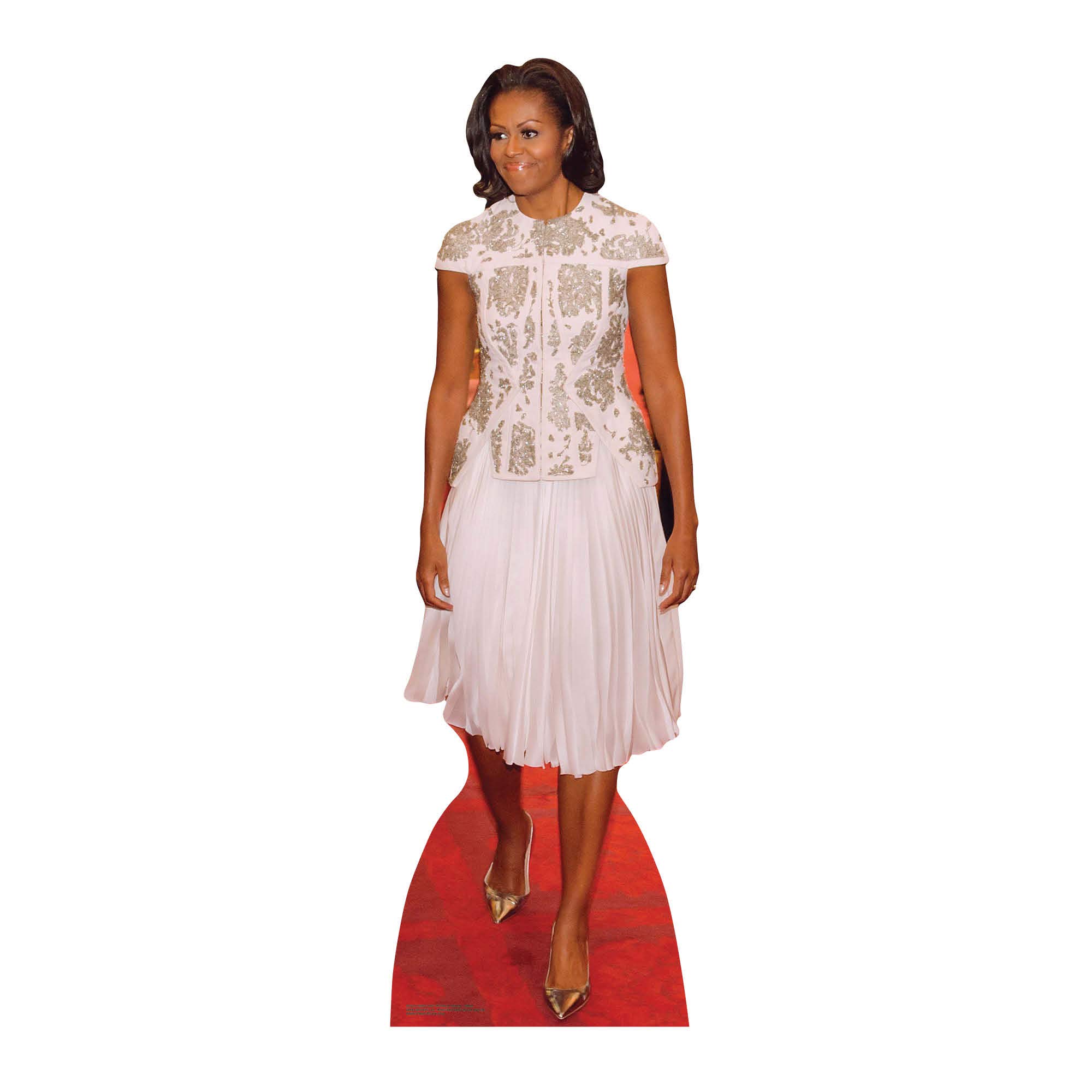 STAR CUTOUTS SC2012 Michelle Obama Lifesize Cardboard Cutout 189cm – Political Figure Display for Events, Fans & Collectors