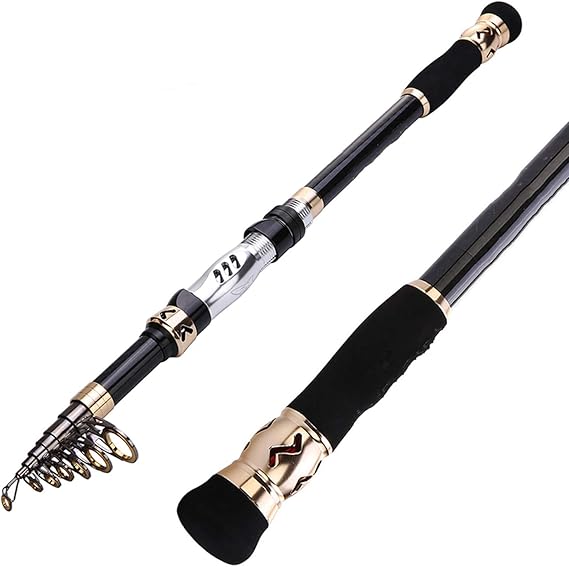 Green HX 1.83.6M Telescopic Fishing Rod Carbon Portable