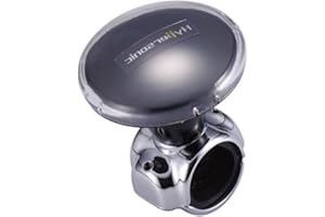 Hypersonic Car Steering Knob Power Handle Steering Wheel Spinner for Car Truck Boat (Black)
