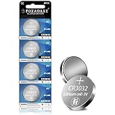 FOZAOAXE CR3032 Battery 4 Pack,DL3032 ECR3032 BR3032 3V Lithium Battery | 10-Year Shelf Life &amp; Leak-Proof CR 3032 Batteries Button Coin Cell