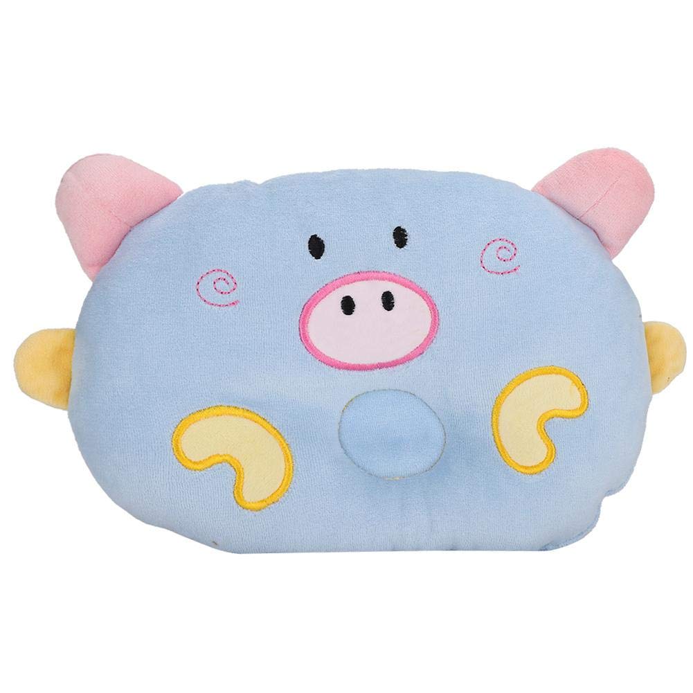 Pets Pillow Naptime Sleeping Companion for Small Dogs and Cats Cute Cartoon Pig Animal Shape Pet Pillow Cat Dog Sleeping Pillows for Cervical Spine Protection(blue)