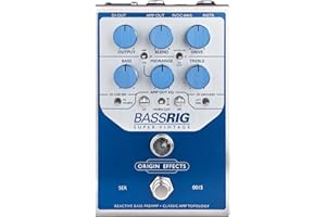 GEARTREE Origin Effects BASSRIG Super Vintage Bass Preamp Effects Pedal, BR-SV