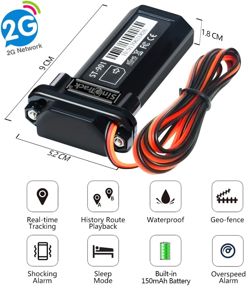 SinoTrack 4G GPS Tracker for Vehicles ST-901L LTE Mini GPS Tracker Waterproof Locator Real-Time Location Device for Car Motorcycle Truck Taxi with No Monthly Fee Tracking System - Image 3
