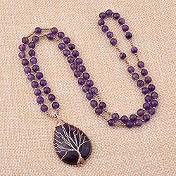 Jovivi Natural Amethyst Quartz Healing Crystals