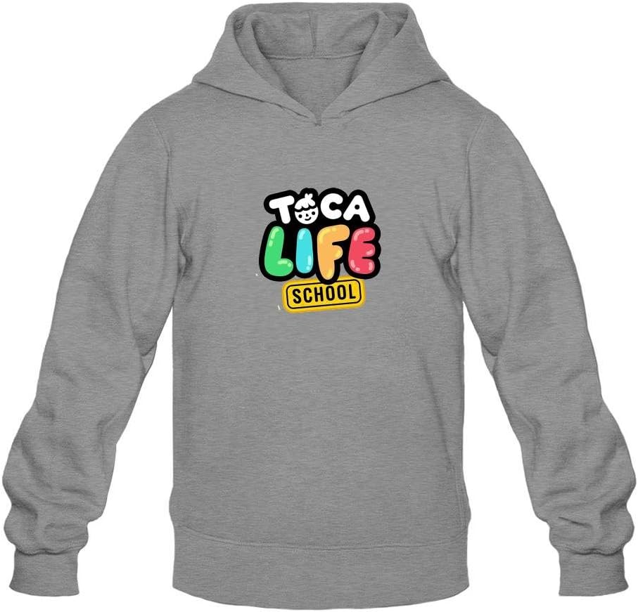 XIULUAN Men's Toca Life School Logo Hoodie