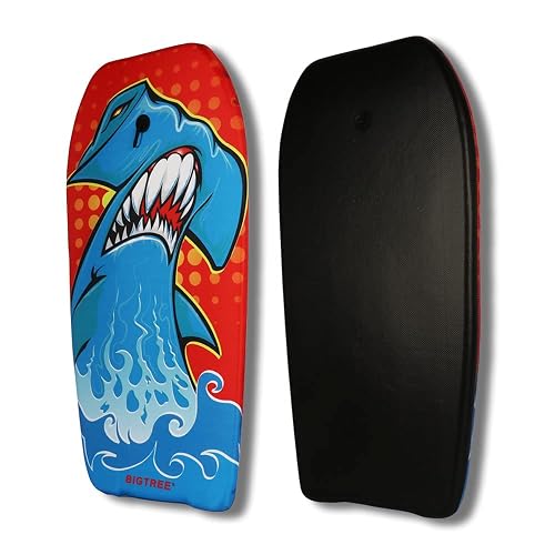 37 Inch Adult Bodyboard for Beach & Ocean - Lightweight Surf Board with ...