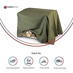 Tarps Now 10x10 ft Heavy Duty Canvas Tarp | 20 MIL