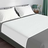 Bed Pads Washable Waterproof for Incontinence Adults, Reusable Wetting Pad Mattress Protector Underpads Tuckable Quick Dry, Fits Queen Size Bed, 36" x 60", White