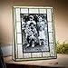 J Devlin Pic 122-57V Picture Frame 5x7 Vertical Photo Frame Green Stained Glass Family Wedding Baby