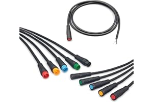 YUNNY Brand HUDAMZKY Ebike Cable Extension Julet Female Male 2 3 4 5 6 pin Ebike Extension Connector Waterproof Plug for Electric Bicycle Display Throttle PAS Ebike Parts Extend Cable