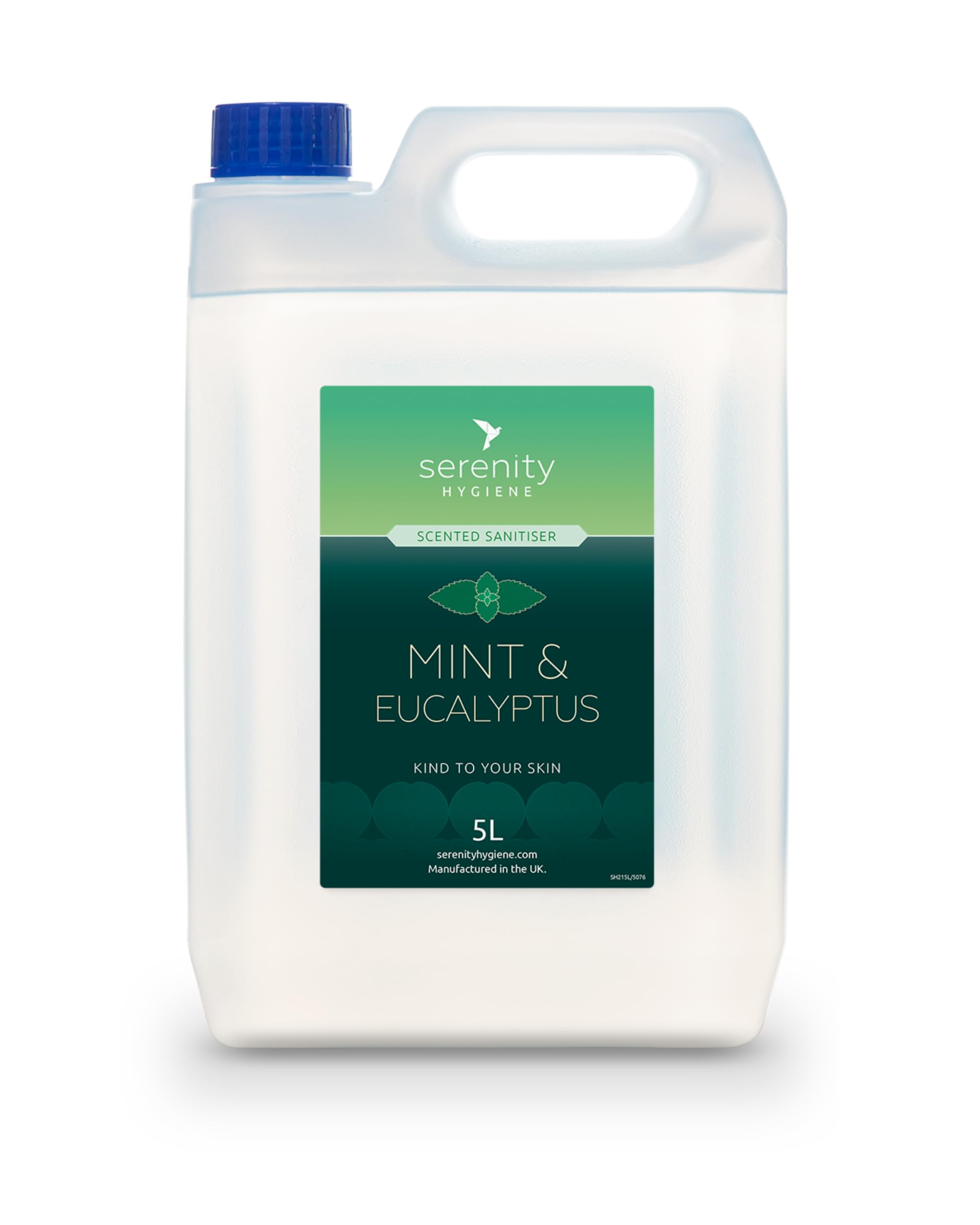 Hand Cleansing Sanitiser Foam, No Alcohol Foaming Hand Sanitizer Dispenser - Mint & Eucalyptus - 5 Litre Refill