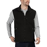 NIEEHBEGST Men's Polar Fleece Vest Full-Zip Lightweight Sleeveless Double-Faced Fleece Jacket Golf Casual Outerwear