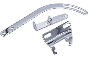 TAKPART Small Block Chevy Alternator Bracket Kit Chrome, Compatible with Short Water Pump, 9254 9079 9008