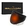 Silk Heated Neck Wrap for Neck Pain - Electric USB Wearable Heating Pad for Neck, Shoulders, Back, 4 Heat Modes w/Auto Shut-Off, Hot Compress Neck, Heat Therapy - Soothe Pain & Relax in Style - Black