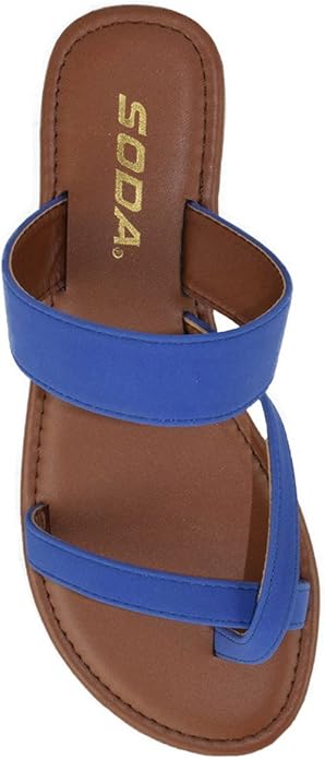 royal blue flat sandals womens
