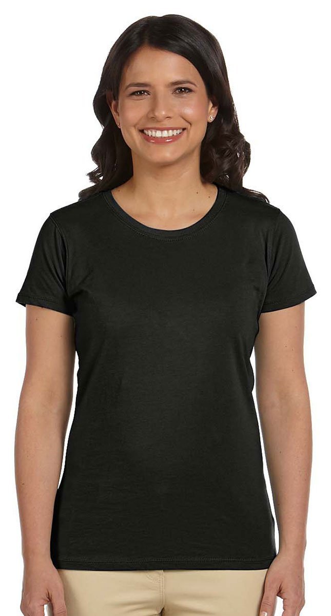4.4 oz. 100% Organic Cotton Classic Short-Sleeve T-Shirt (EC3000) Black, 2XL (Pack of 12)