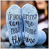 Cupcake Gift Packaging If You Can Read This Bring Me a Glass Of Wine Socks Wine