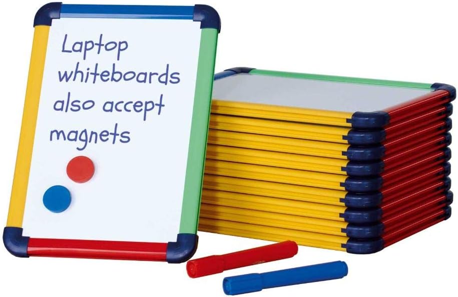 Multi Coloured Computer Frame Metroplan Coloured Frame Laptop Whiteboard (Pack of 10) - BigaMart