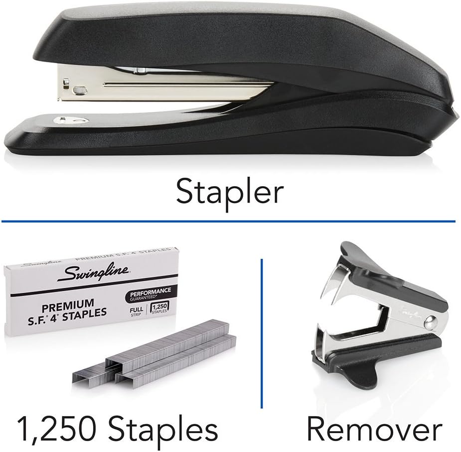 Swingline Stapler Value Pack, Heavy Duty Antimicrobial Stapler for Office Desktop or Home Office Supplies, 15 Sheet Capacity, Resists Bacteria, Includes Staples & Stapler Remover (754551) : Stapler With Staples : Office Products