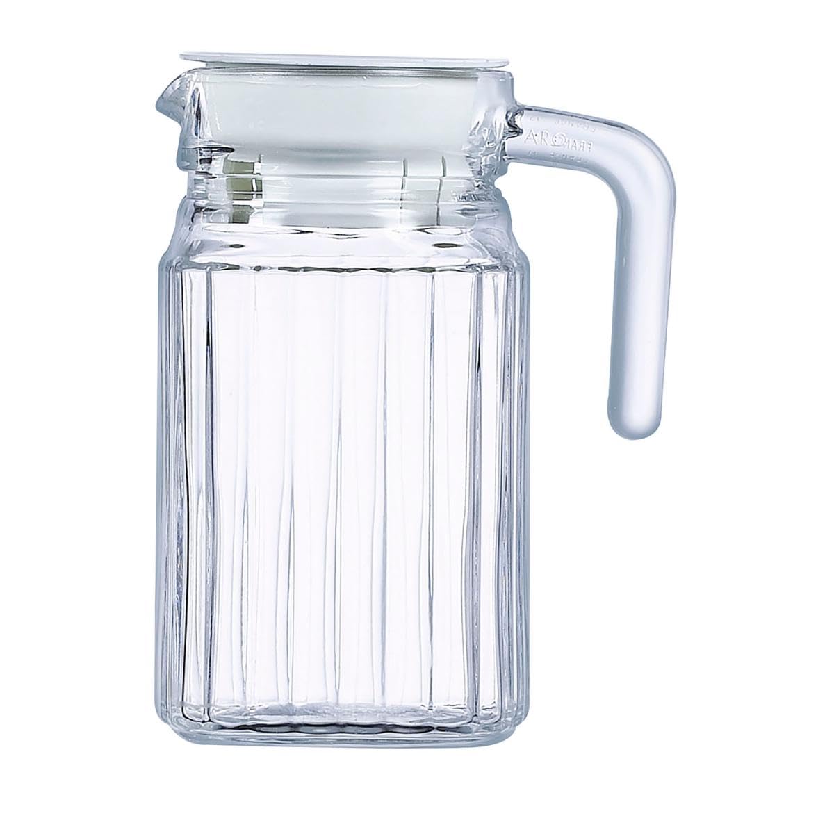 ARCOROC Quadro Fridge Jug with white plastic lid 500ml, without filling mark, 1 Jar