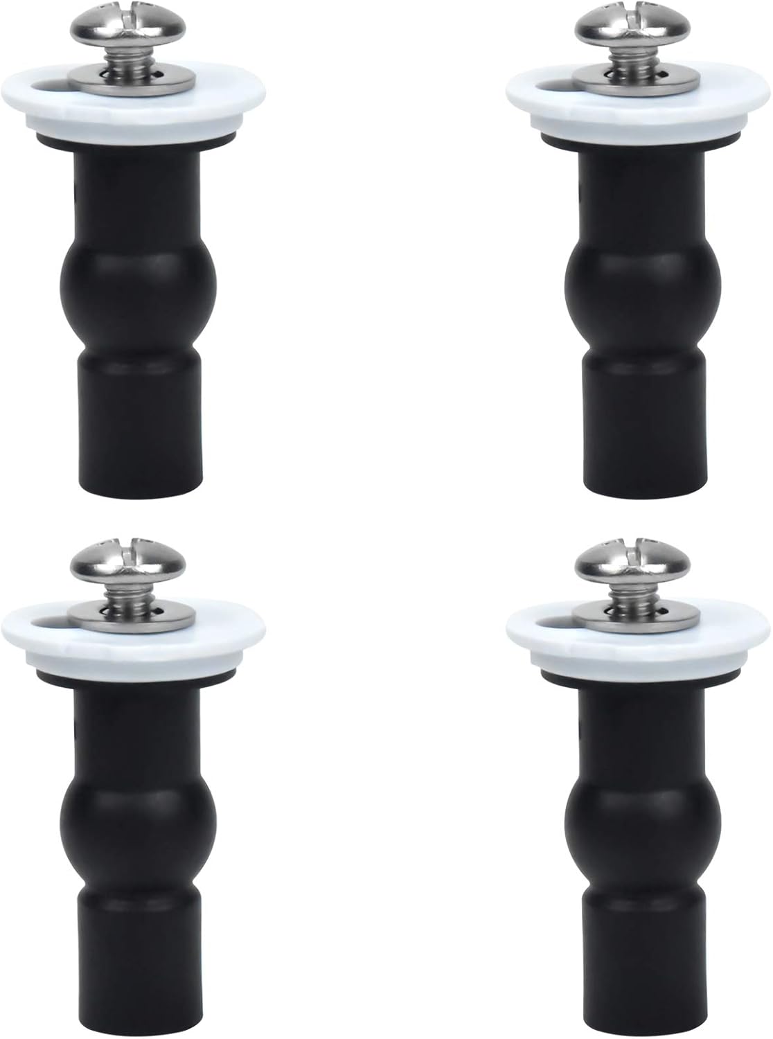 Skyzone 4 Pack Toilet Seat Hinges Screws Toilet Seat Fittings Blind