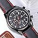 MINI FOCUS Stylish Chronograph Dial Leather Band Sports Mens Wrist Watches