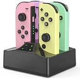 YCCSKY Joycon Charger for Nintendo Switch Joycon Controller | Charging Dock for 4 Switch Controllers, Charger Station with a USB Type-C Charging Cable