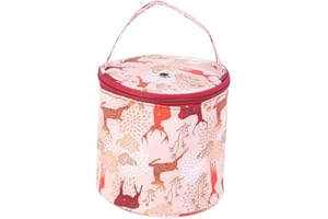 Knitting Storage Bag Portable Yarn Tote Bag Knitting Organiser Holder for Yarn Wool Needles Crochet Hooks and Other Knitting 