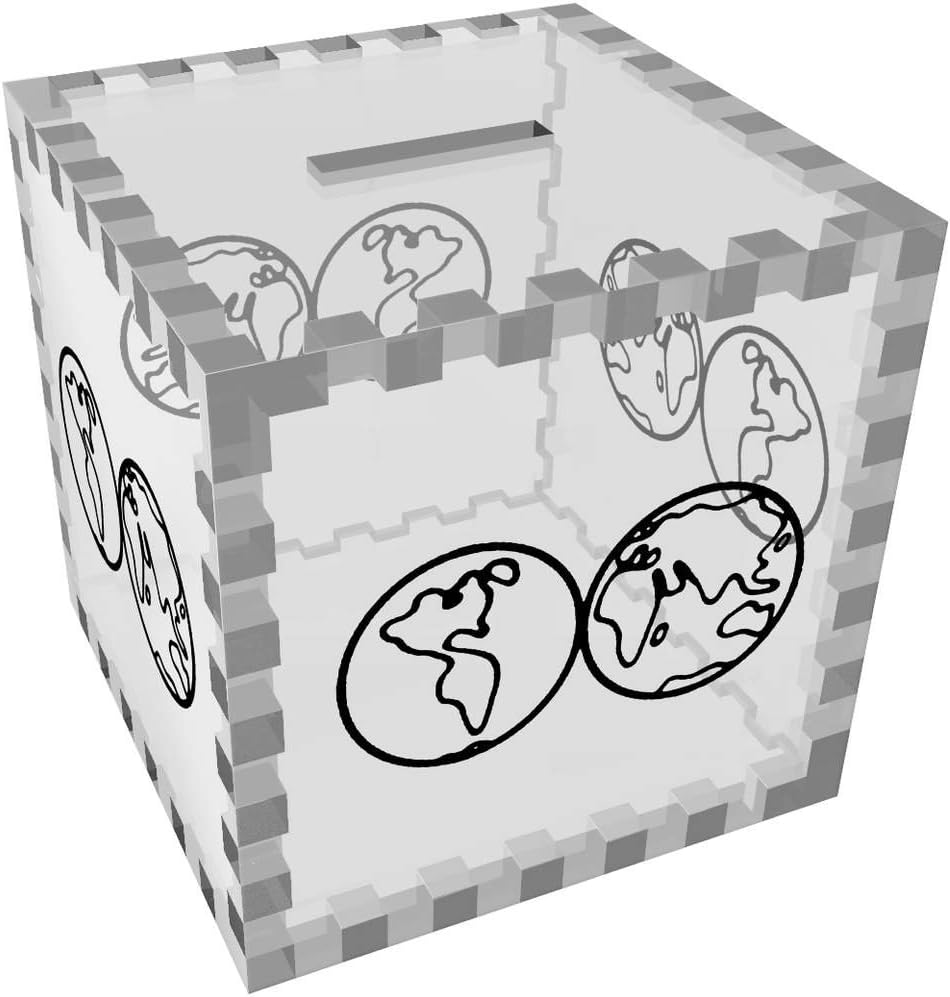 Azeeda Mapa del Mundo Caja de Dinero / Hucha (MB00059865): Amazon.es: Juguetes y juegos
