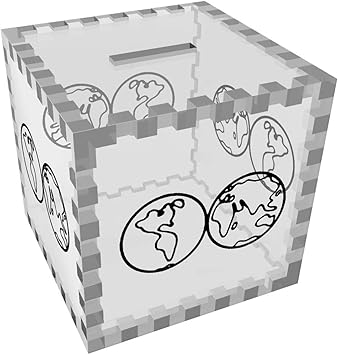 Azeeda Mapa del Mundo Caja de Dinero / Hucha (MB00059865): Amazon.es: Juguetes y juegos