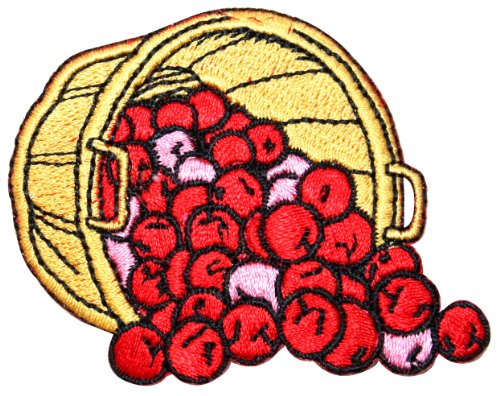 ID 9119 Bushel of Apples Patch Harvest Farm Picking Embroidered Iron On Applique